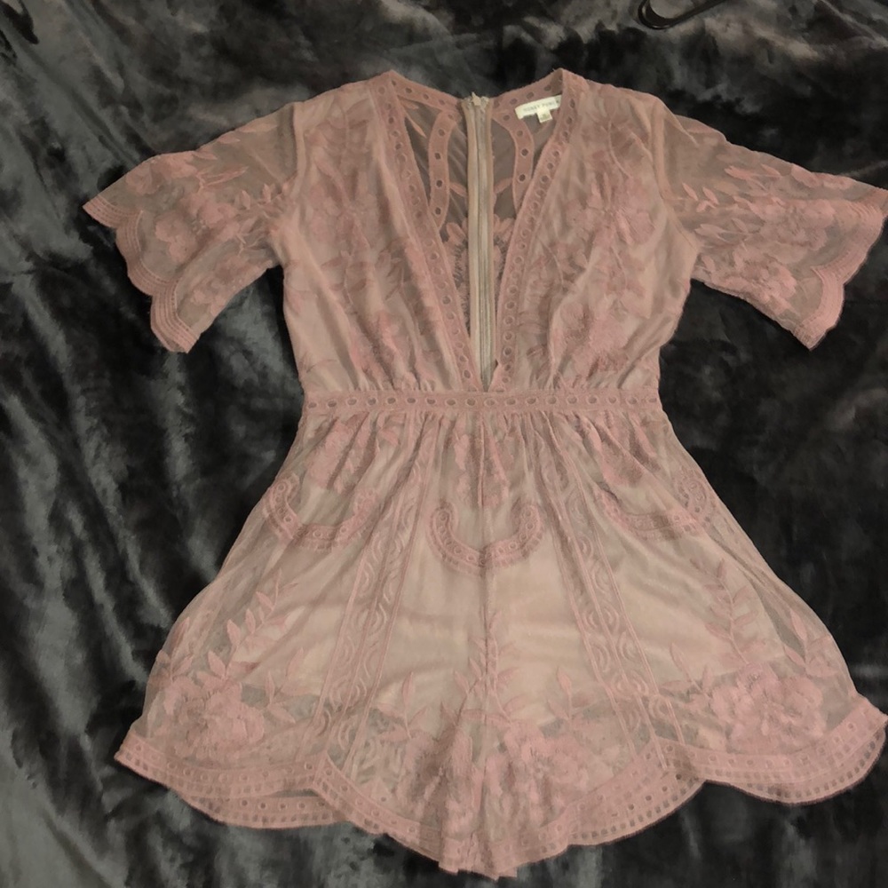 honeypunch dusty lavender romper